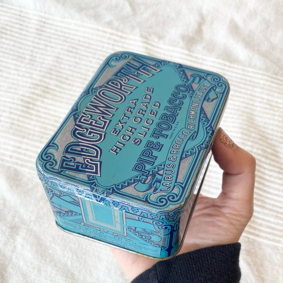 Vintage 1940’S Edgeworth Pipe Tobacco Collectable Empty Tin - Picture 7 of 15